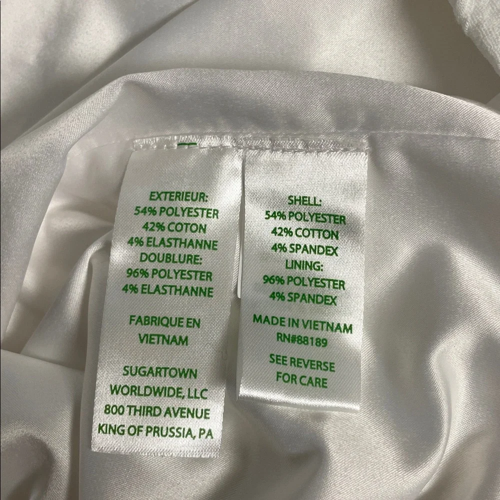 Lilly Pulitzer White Textured Midi Dress with Bow Shoulders - Picture 10 of 13